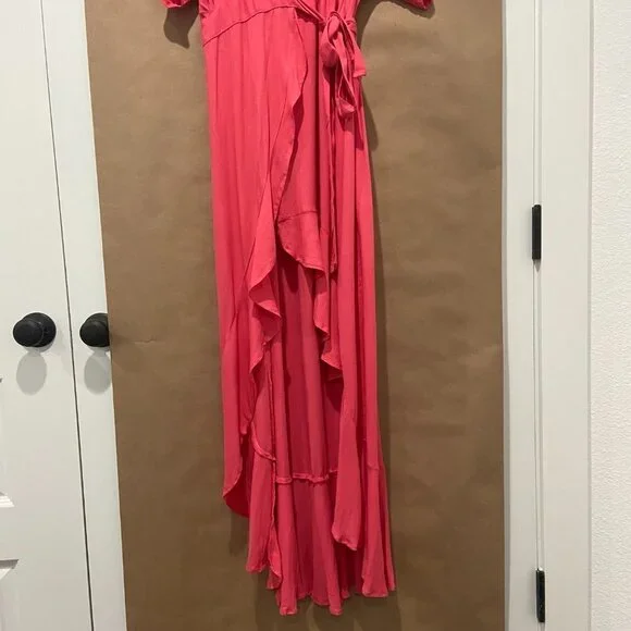 Young Fabulous & Broke High-Low Ruffle Wrap Dress Size XS - Picture 5 of 8